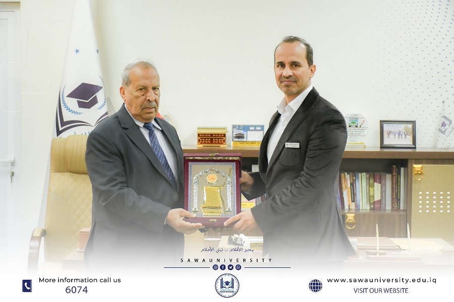 غرفة تجارة المثنى تهنىء رئاسة الجامعة