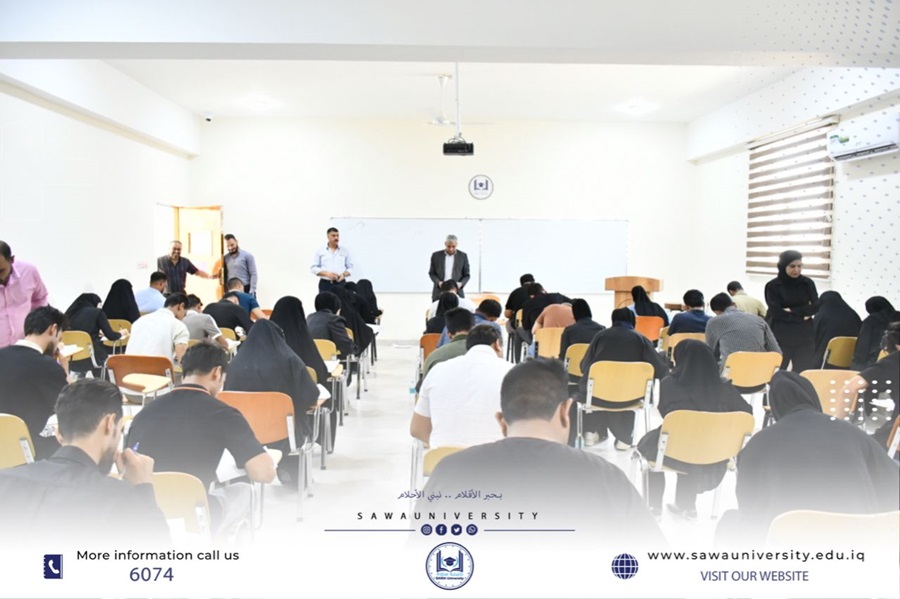 رئيس الجامعة يتفقد امتحانات الدور الثاني لطلبة المرحلة الأولى في جامعتنا