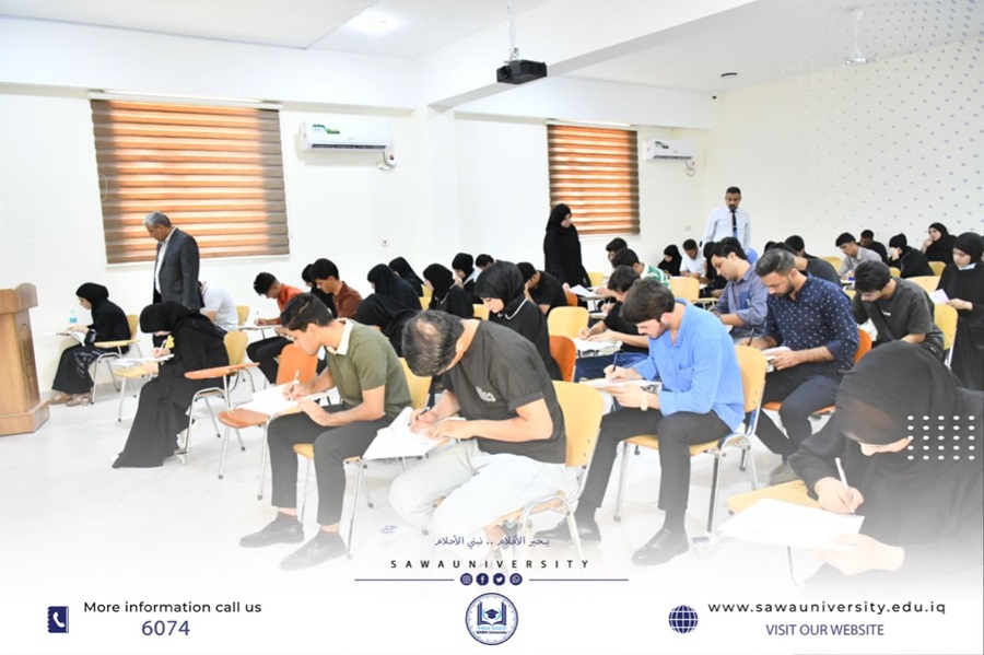 رئيس الجامعة يتفقد امتحانات الدور الثاني لطلبة المرحلة الأولى في جامعتنا