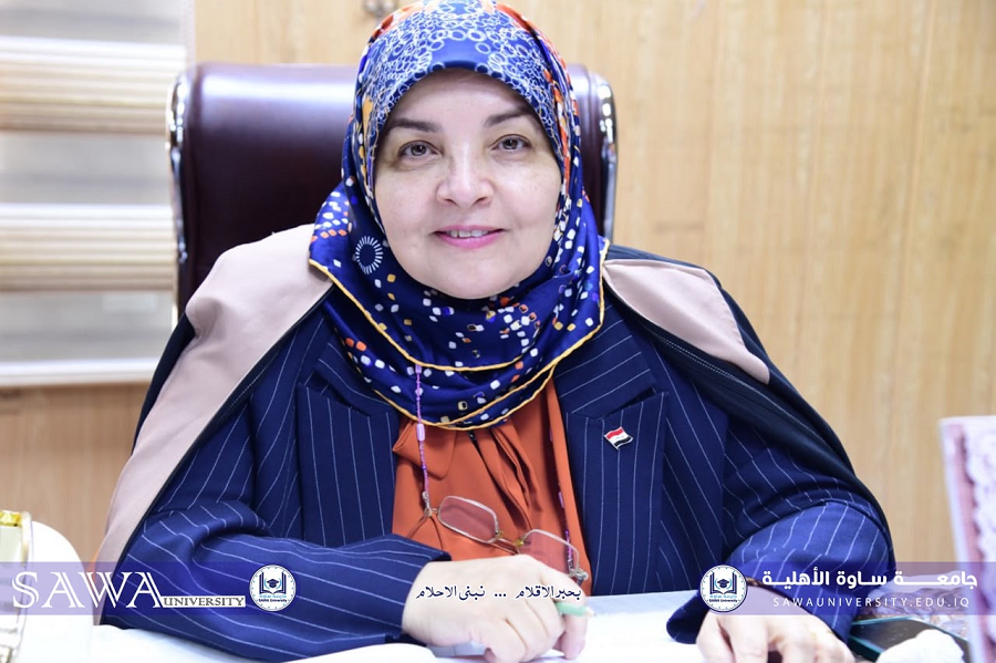 عميدة كلية التربية في جامعة ساوة الأهلية عضواً في لجنة مناقشة رسالة ماجستير