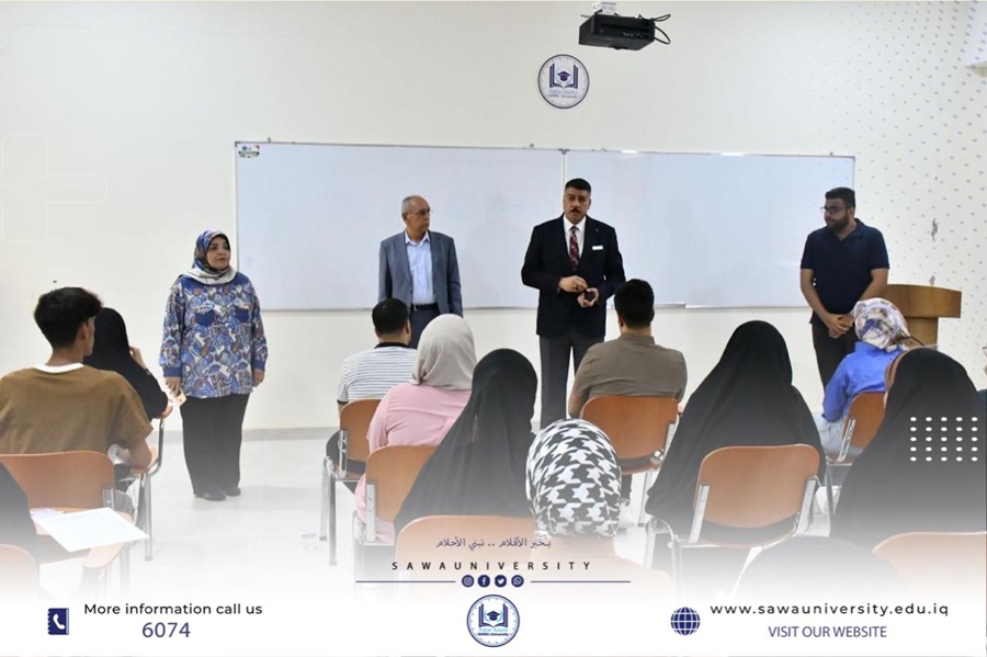 مساعد رئيس الجامعة للشؤون العلمية يتفقد الإمتحانات النهائية لطلبتنا