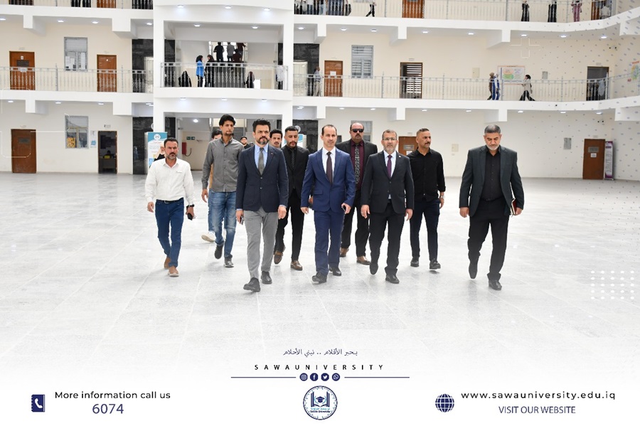 محافظ المثنى يزور جامعة ساوة
