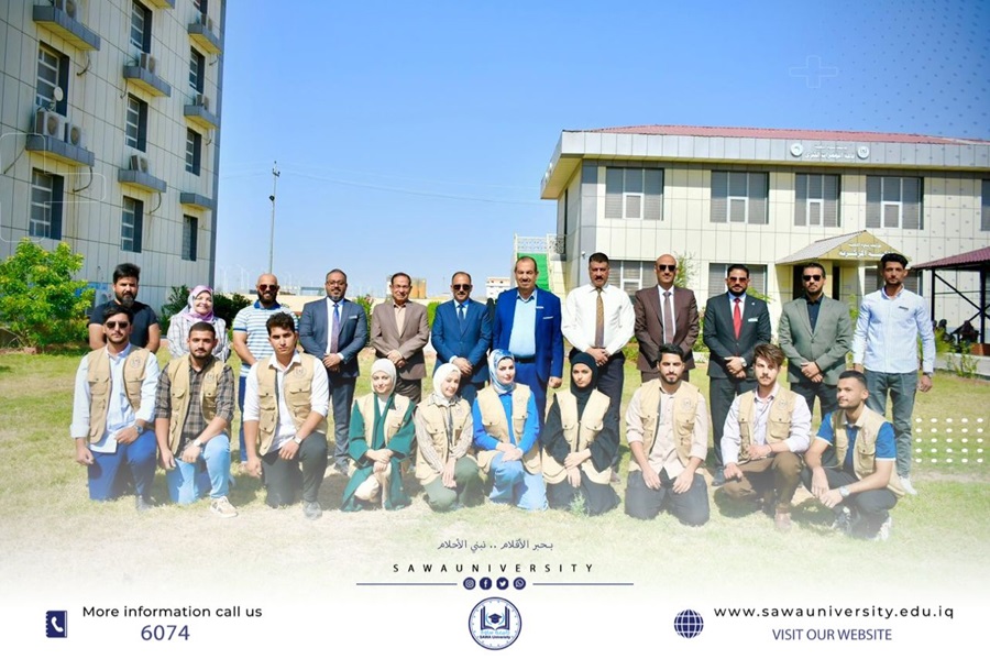 جامعتنا وبالتعاون مع كلية الزراعة بجامعة المثنى تنظم حملة تشجير واسعة