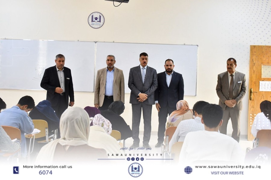 الغزي يتفقد الامتحانات التجريبية لطلبة اقسام التخدير والمختبرات والاشعة