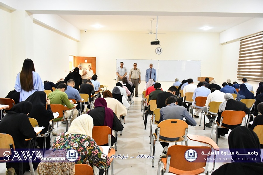 Al-Ghazi inspects the progress of the final theoretical exams for our students.