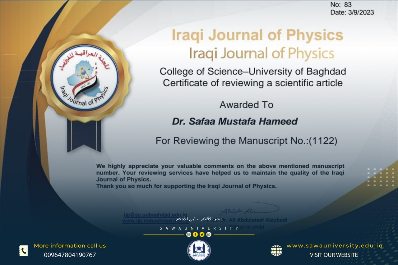 Certificate of Thanks and Appreciation